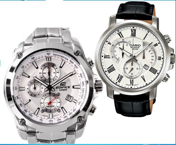 Relógios casio Watch homens de couro impermeáveis BEM-506