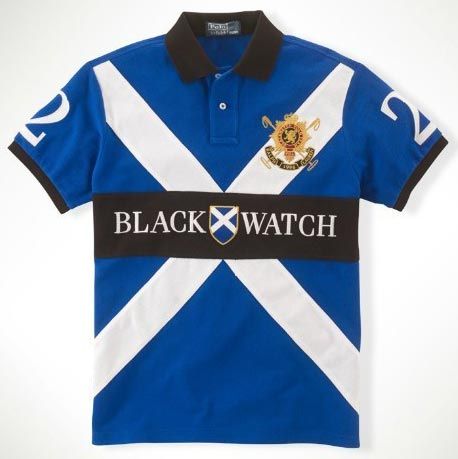 Ralph Lauren Custom Cross Black Watch Polo
