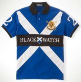 Ralph Lauren Custom Cross Black Watch Polo